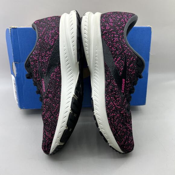 Brooks Launch 7 Running Sneakers Women Size 8 B Pink Black Comfort Neutral Shoes - Picture 6 of 9